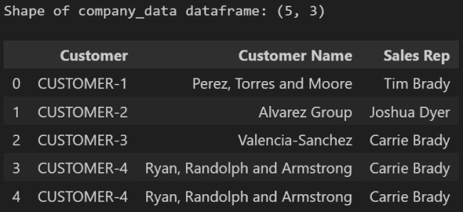 Customer_data shape and duplicate row