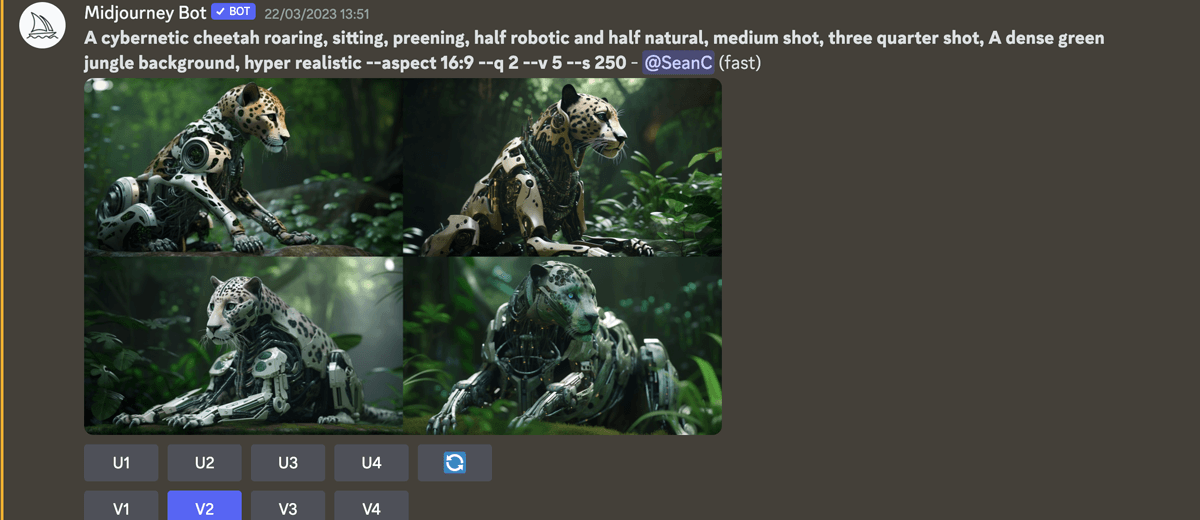 First attempt at producing a photorealistic cyborg cheetah